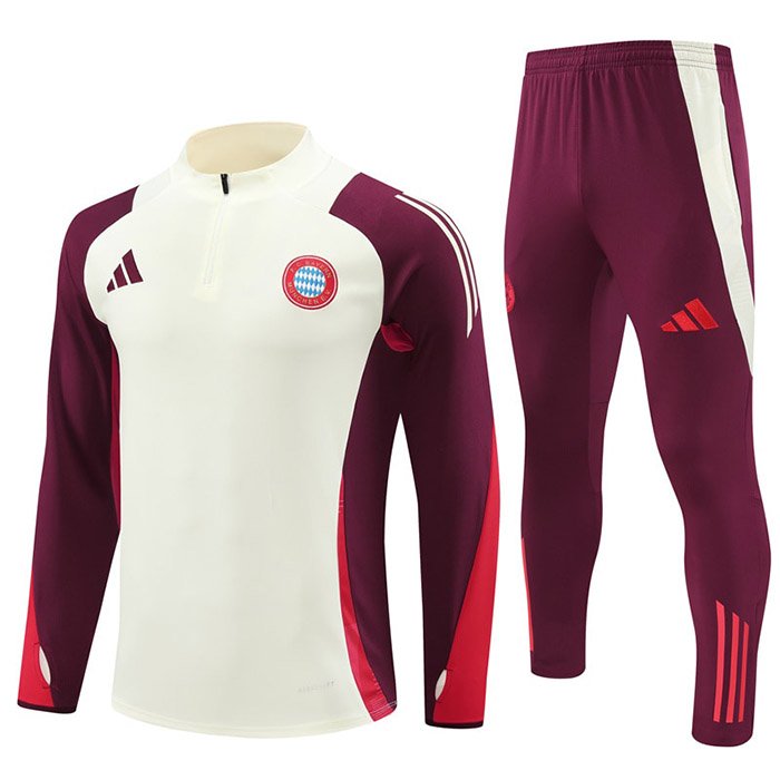 2425 Bayern half zipper white and red kit S-2XL