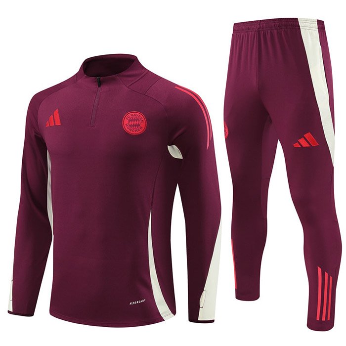2425 Bayern half zipper deep red kit S-2XL