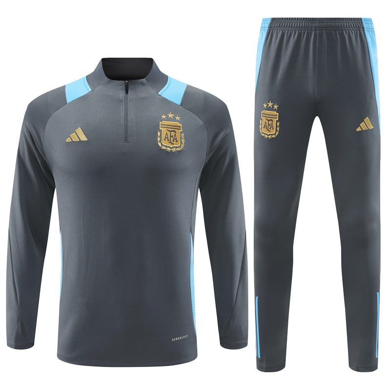 2425 Argentina dark gray half zipper kits S-2XL