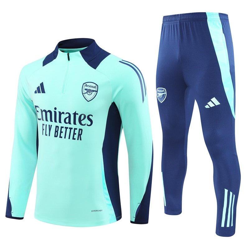 2425 half zipper Arsenal lake blue taining suit kit S-XXL