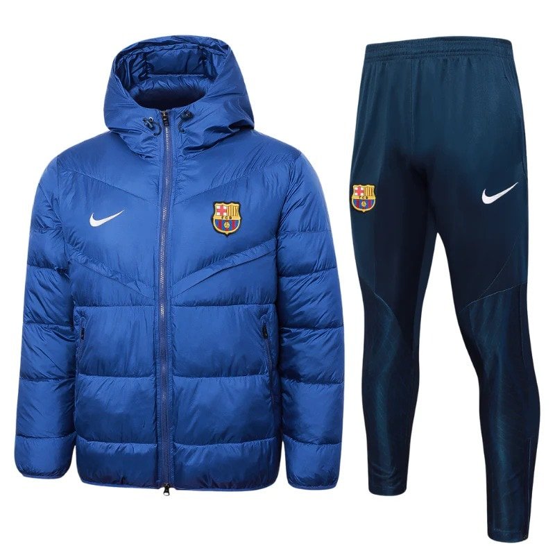 23/24 Barcelona Color Blue Cotton Jacket