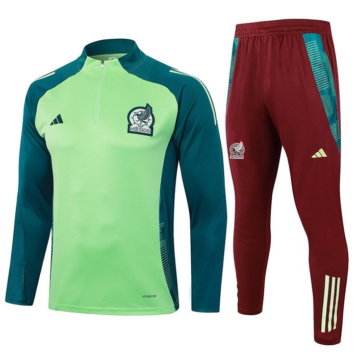 2425 half zipper Mexico light green kit S-XXL