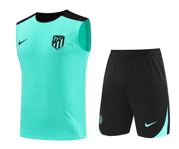 2425 Atl&eacute;tico de Madrid green blue vest kit S-XXL