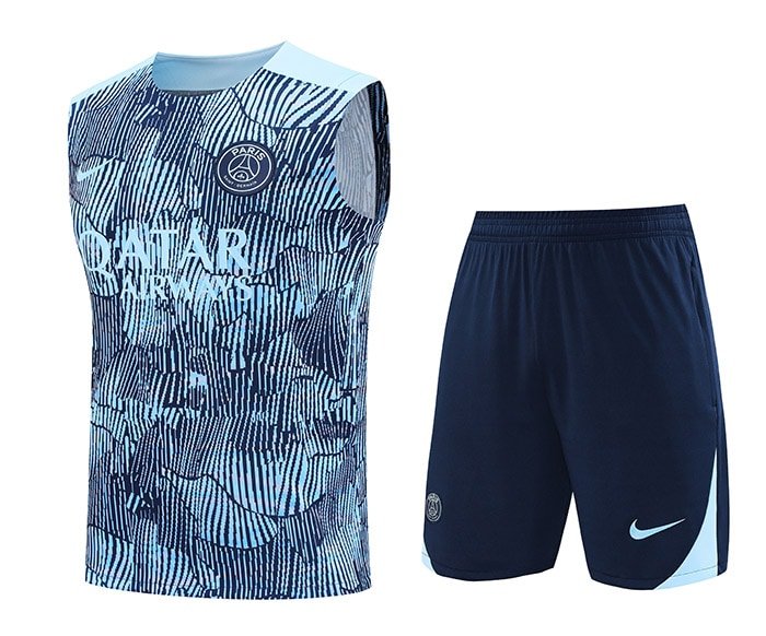 2425 PSG training suit blue gray vest S-XXL