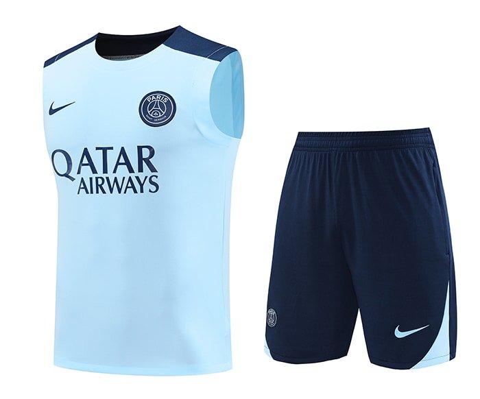 2425 PSG training suit light blue vest S-XXL