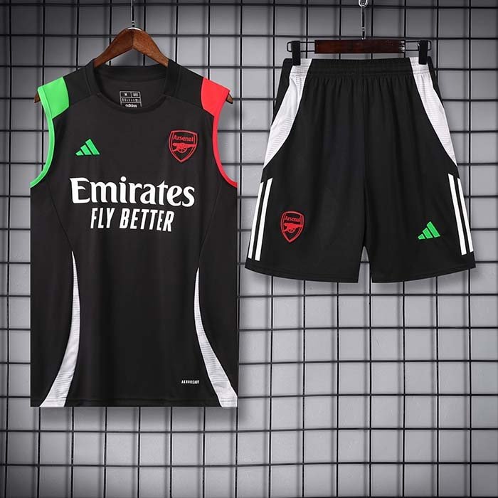 2425 Arsenal black vest taining kit S-XXL