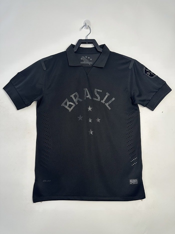 2013-14 Retro Brazil black Jersey S-XXL