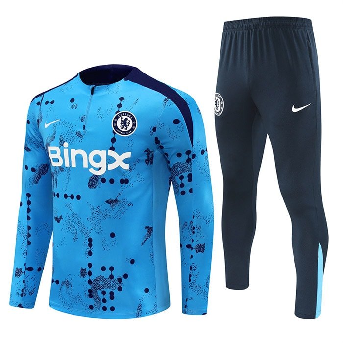 2425 Chelsea half zipper light blue kit S-XXL