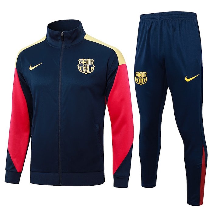 A752 2425 barcelona long zipper deep blue and yellow kit S-XXL