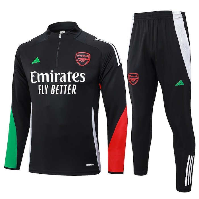 B884 2425 half zipper Arsenal black taining suit kit S-XXL