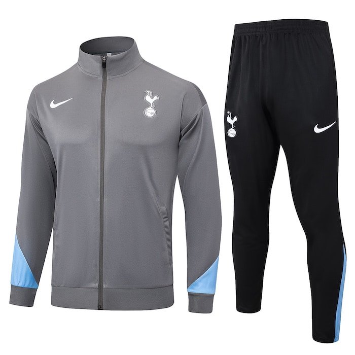 A762 2425 Tottenham hotspur long zipper light grey training suit player Size S-XXL