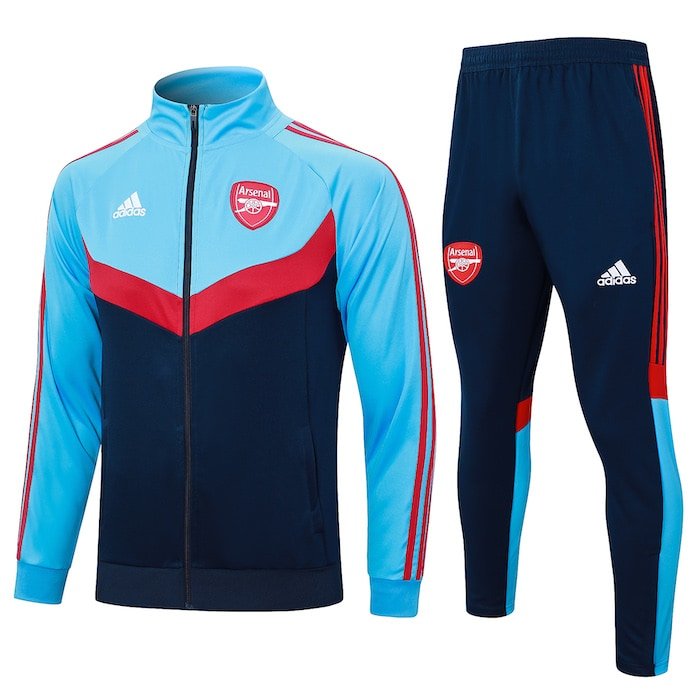 A765 2425 long zipper Arsenal blue and black taining suit kit S-XXL