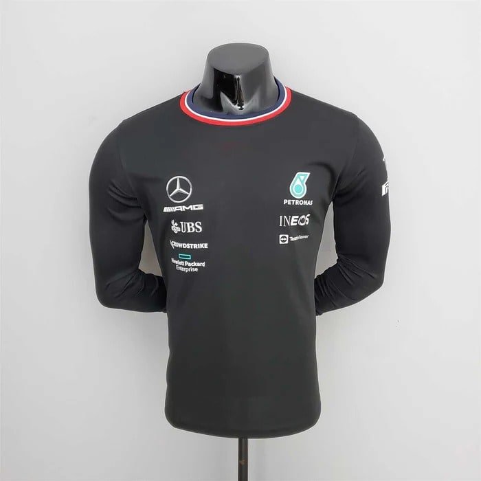 AMG Mercedes Petronas F1 Formula 1 Racing Motorsport mens Black T Shirt