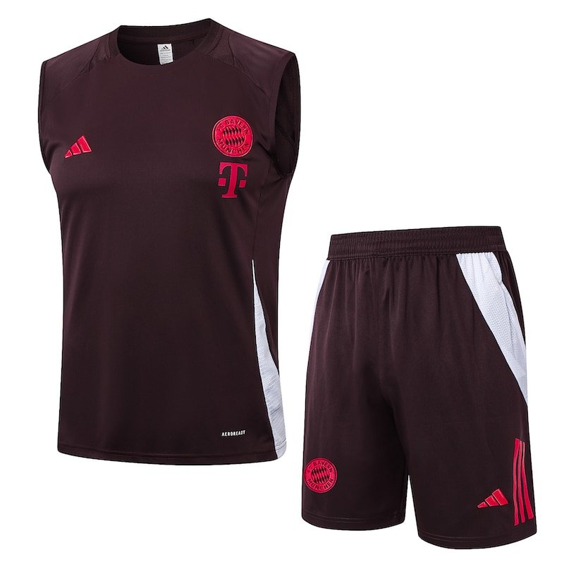 D1137 2425 Bayern training suit vest deep red S-XXL