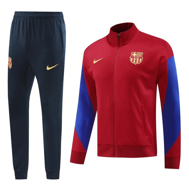 2425 barcelona long zipper deep deep red kit S-XXL