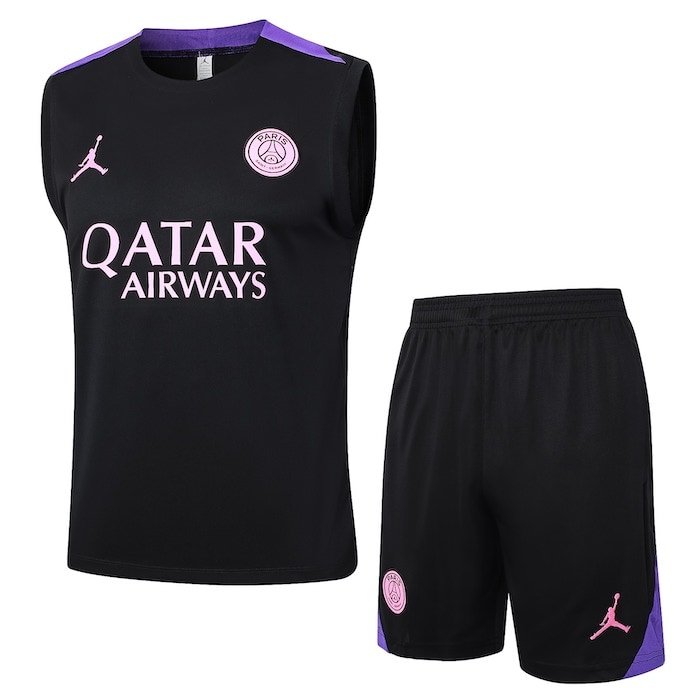 D1156 2425 PSG training suit purple black vest S-XXL