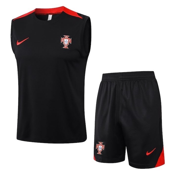 D1135 2425 Portugal black shirt training suit VEST S-XXL