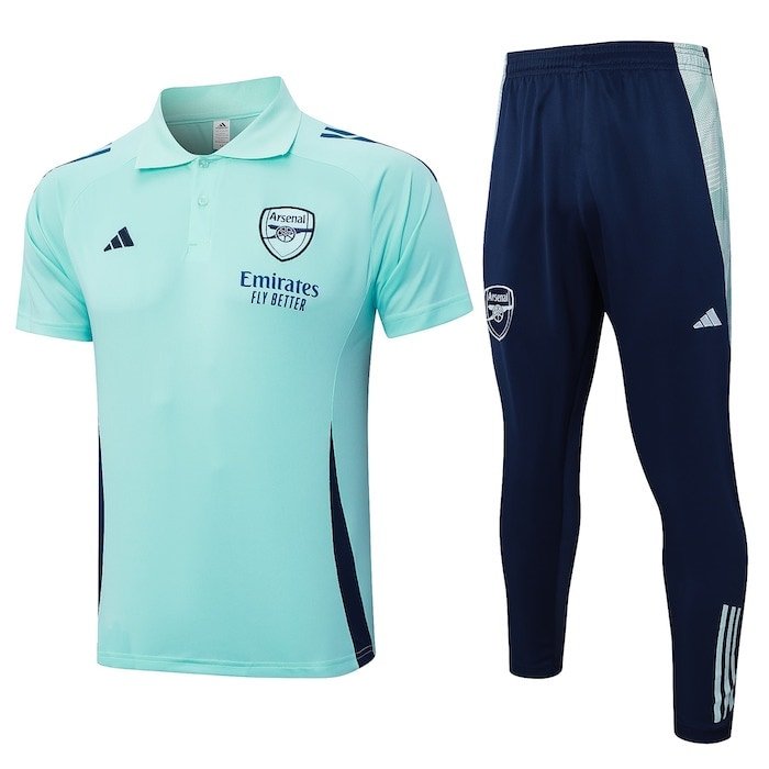 C1129# 2425 Polo Arsenal light blue green kit S-XXL