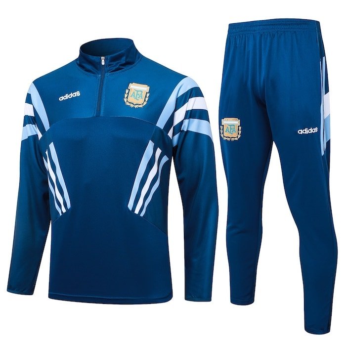 B919 2425 Argentina short zipper blue kit S-XXL
