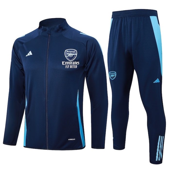 A775 2425 Arsenal long zipper deep blue kit S-XXL