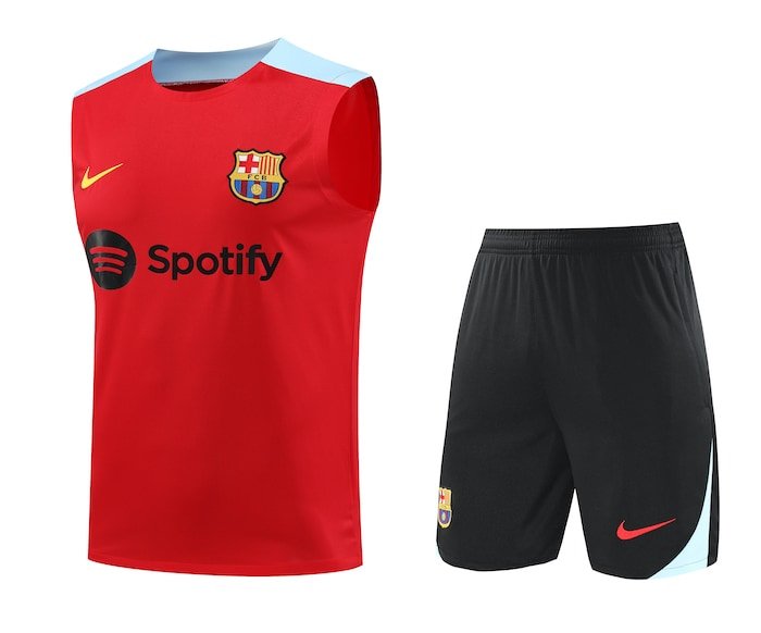 2425 Barcelona training suit red vest S-XXL1