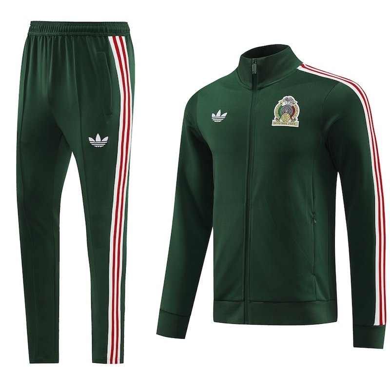 2425 long zipper Mexico deep green kit S-XXL