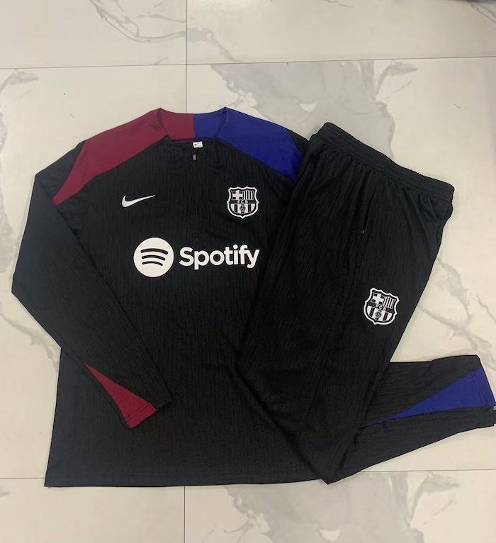 B795 2425 Barcelona half zipper black kit S-XXL