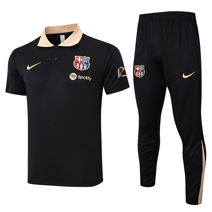 C1094 2425 Barcelona Black polo KIT S-XXL