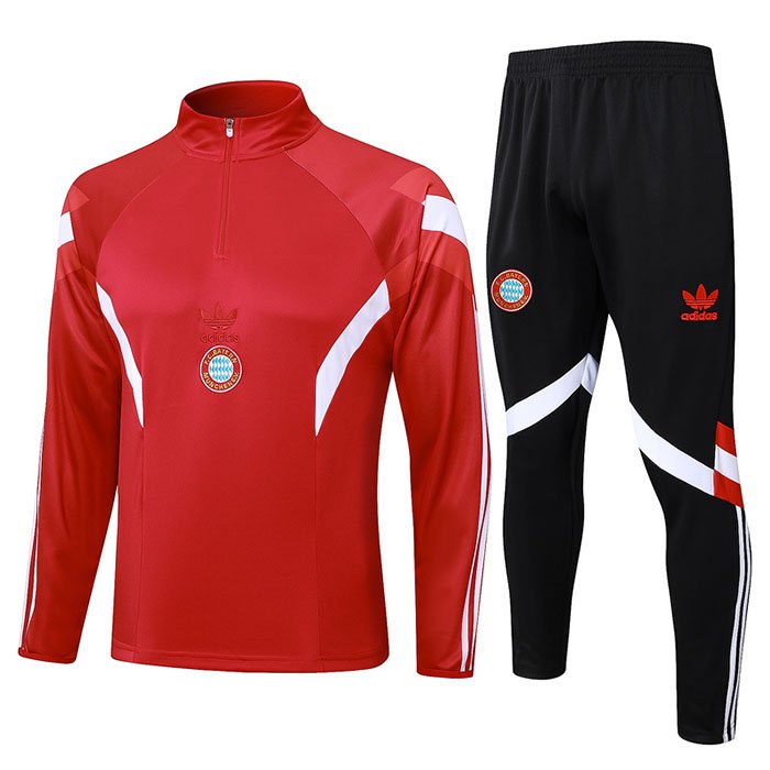 B933 2425 half zipper Bayern red S-2XL
