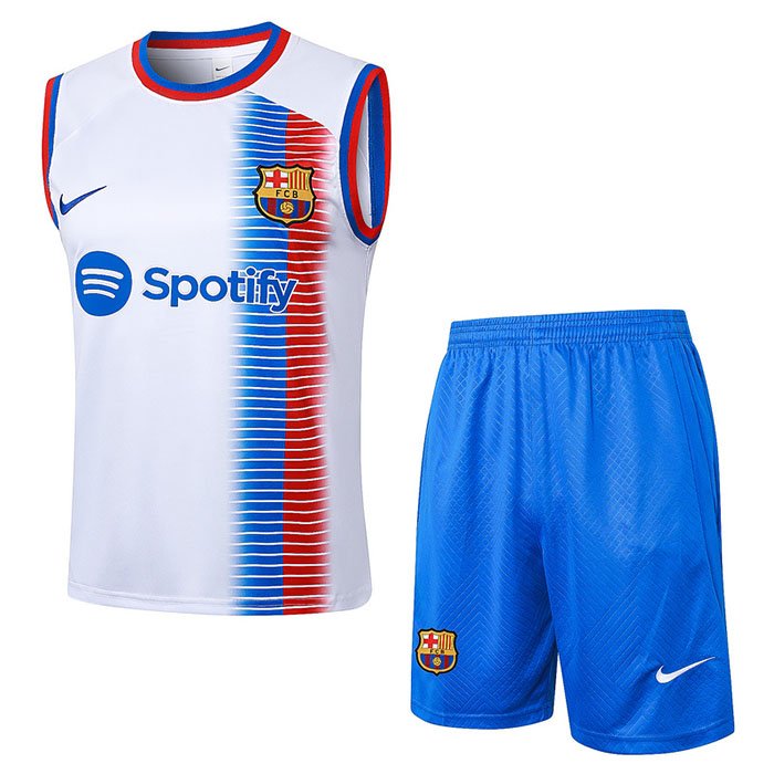 D1202 2425 Barcelona training suit White vest S-XXL