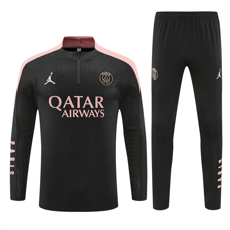2425 Player Paris half zipper Black Pink kit S-2XL