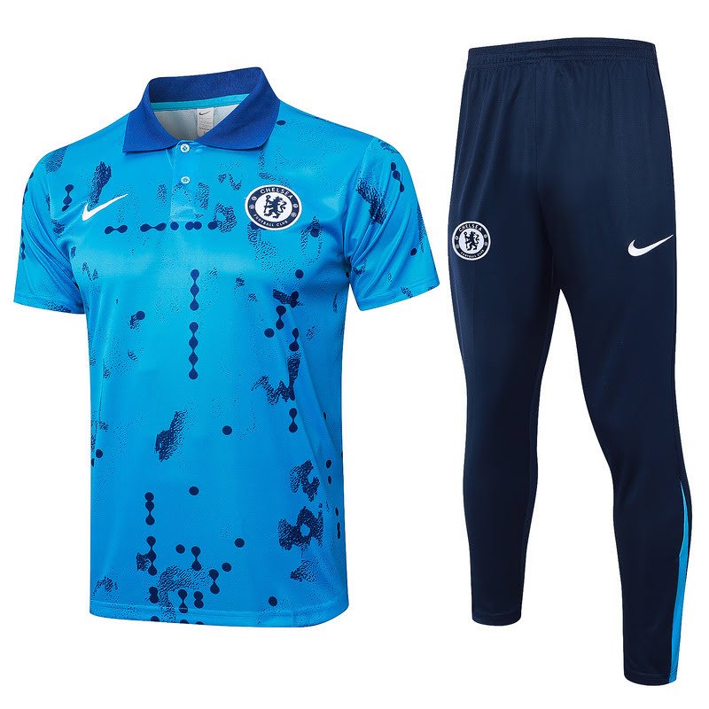 C1136 2425 Polo Chelsea Lake Blue kit S-XXL