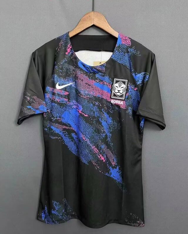 2324 Korea away soccer jersey black color size S-2XL