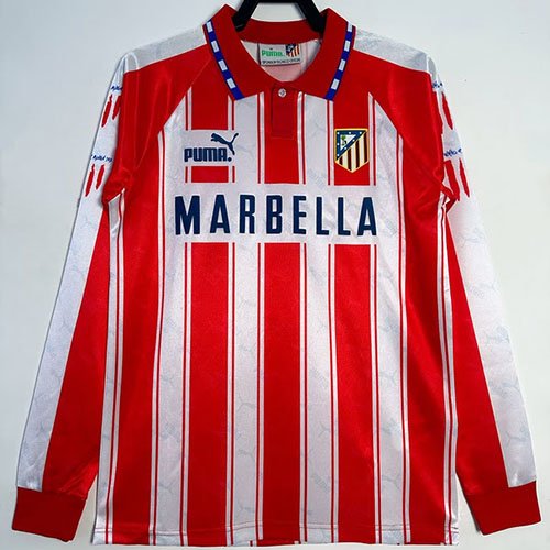 Retro Long sleeve Atletico Madrid 94/95 home S-XXL