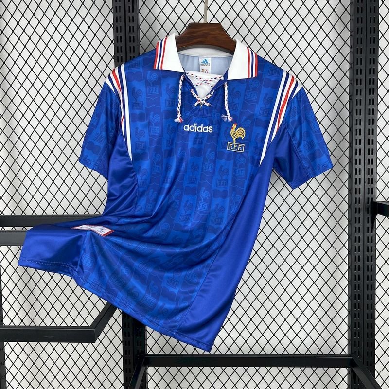 Retro 1996 France Home Jersey S-XXL