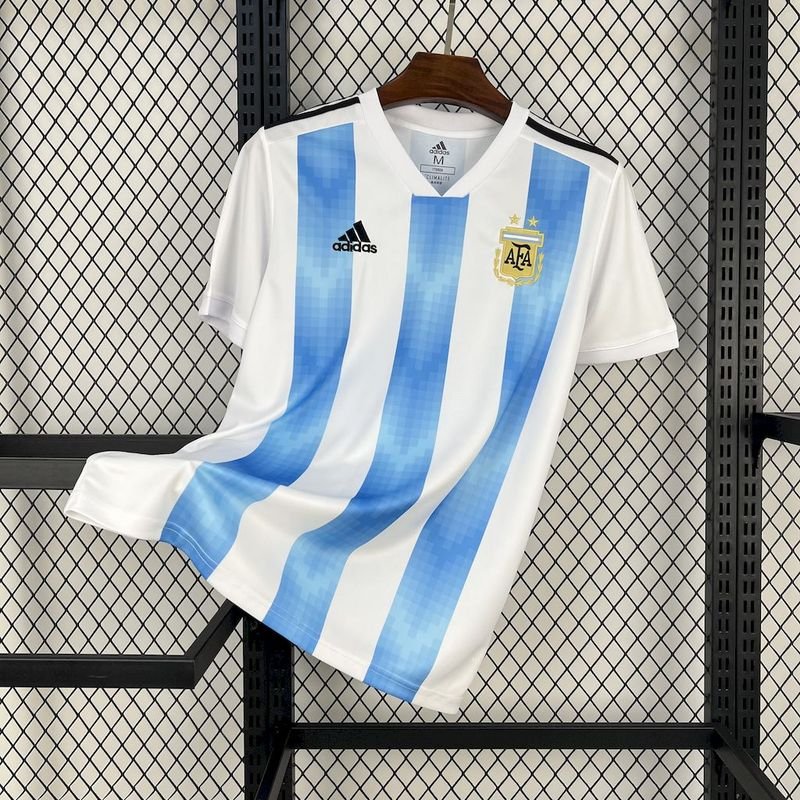 Retro 2018 Argentina Home Jersey S-XXL