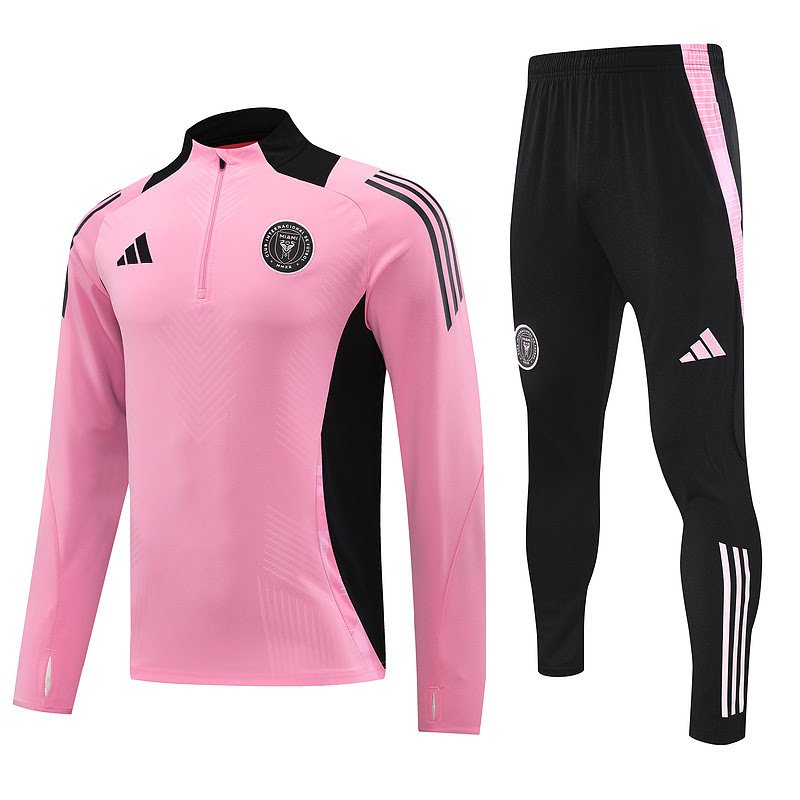 2425 MIAMI half zipper pink training suit S-XXL