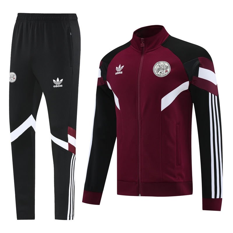 2425 ajax long zipper black with red kit S-XXL