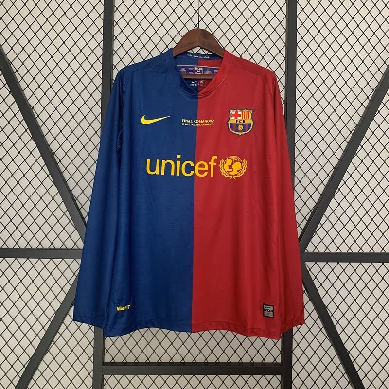 2008/09 Retro Barcelona long sleeve home S-XXL AT358