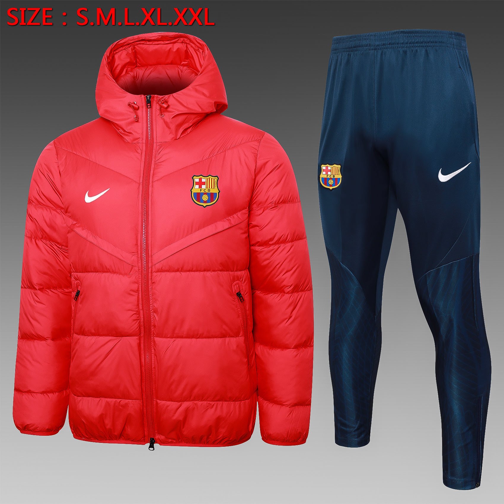 G151 2021 Barcelona red Cotton Jacket S-2XL
