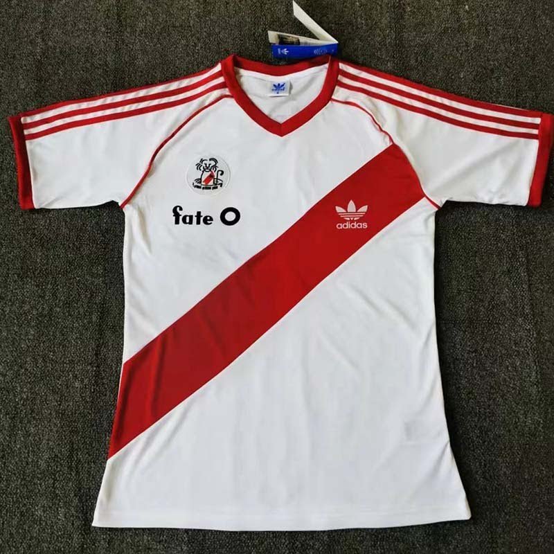 1986 River Plate Retro Home White S-XXL