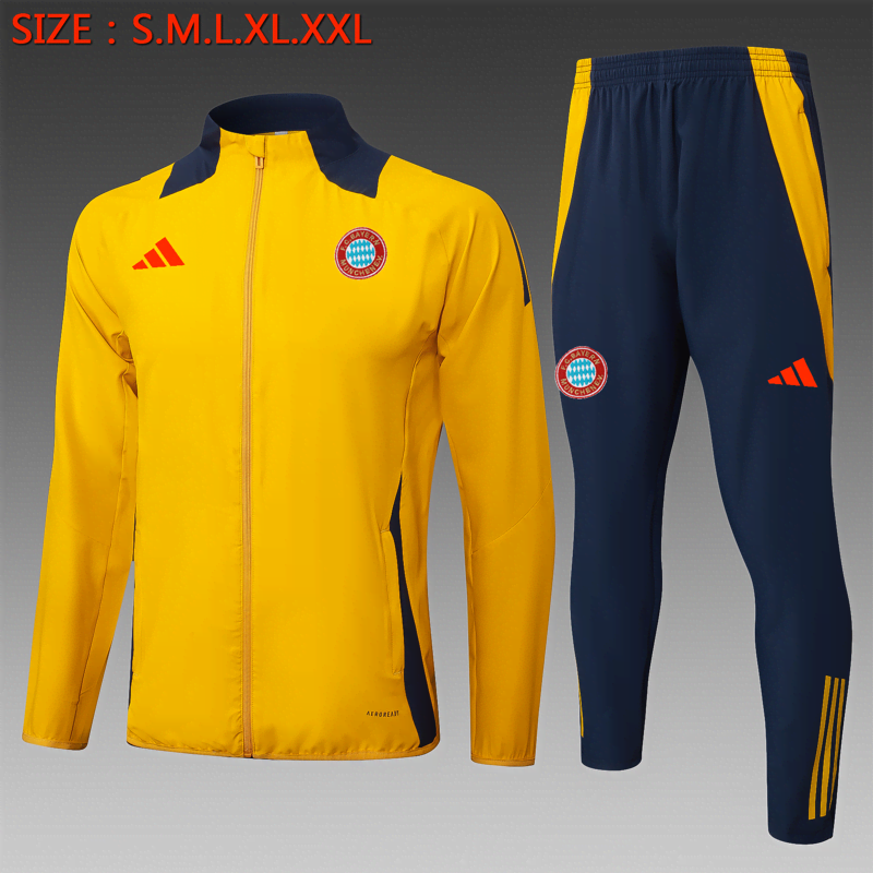 A853 2425 Bayern long zipper yellow kit S-XXL