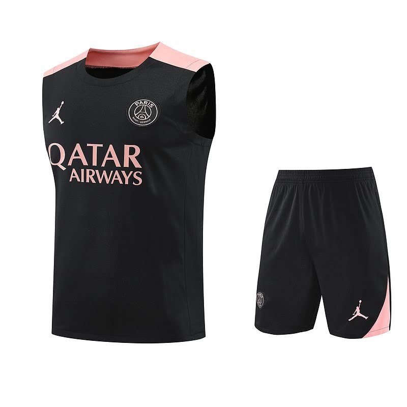 2526 PSG training suit balck vest S-XXL