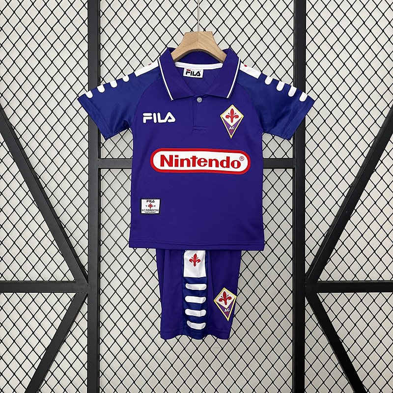 Retro 1998 Fiorentina home kid kit 16-28