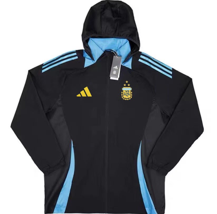 2425 Argentina windbreaker black white kit S-XXL