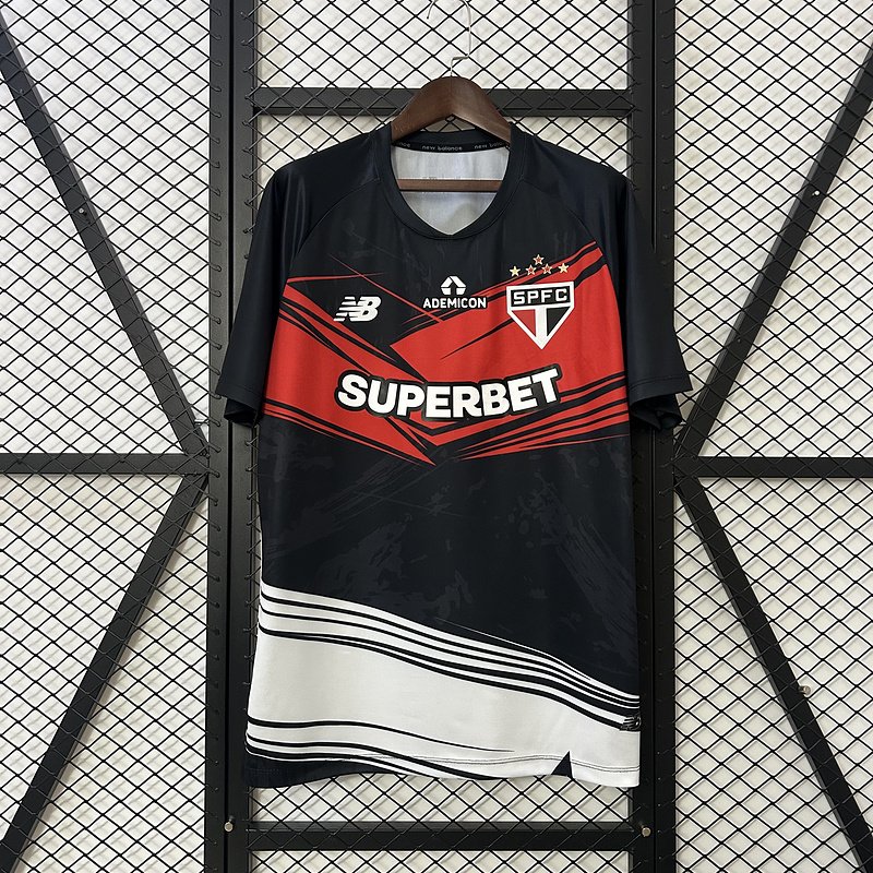 25/26 Sao Paulo Pre-match red black S-4XL