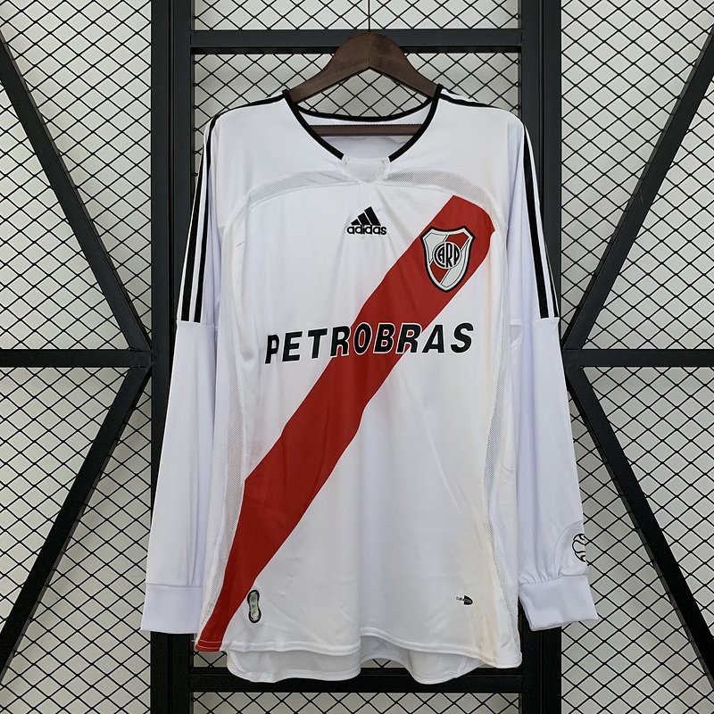 06/07 River plate retro home white Long Sleeves S-XXL