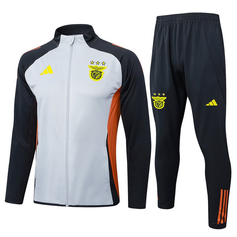 A869 2425 benfica grey training suit long zipper Size S-XXL