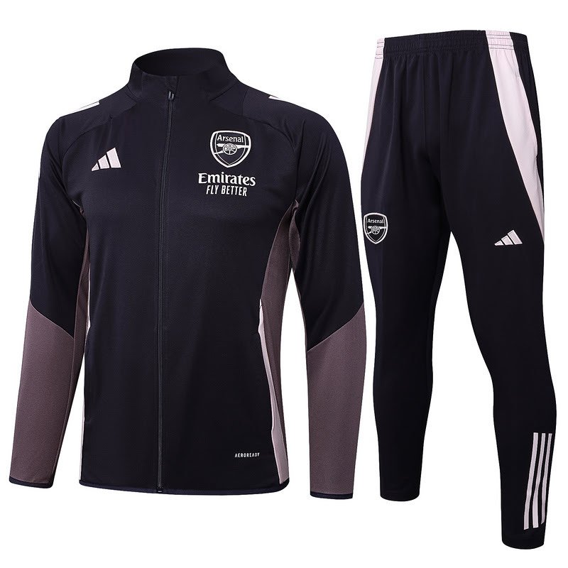 A877 2425 Arsenal Grey training suit long zipper Size S-XXL