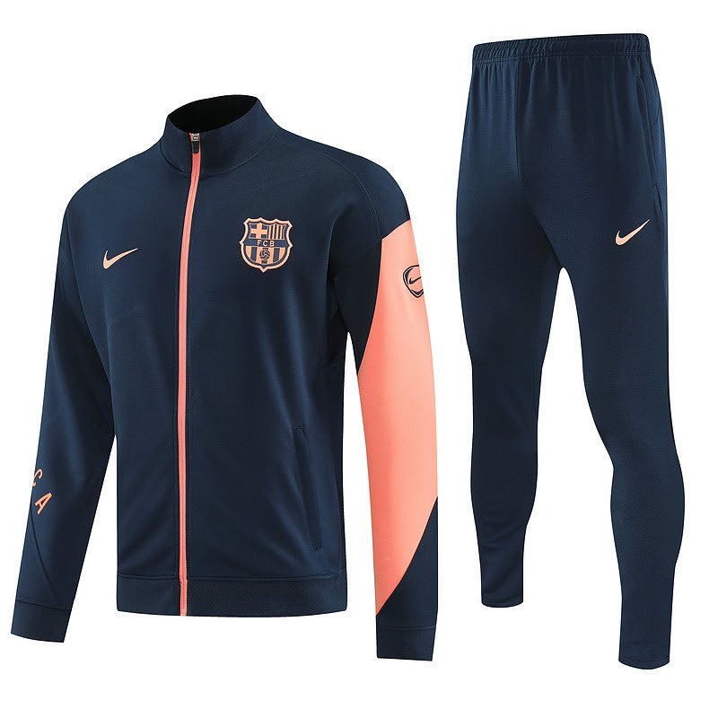 2526 barcelona long zipper black pink kit S-XXL
